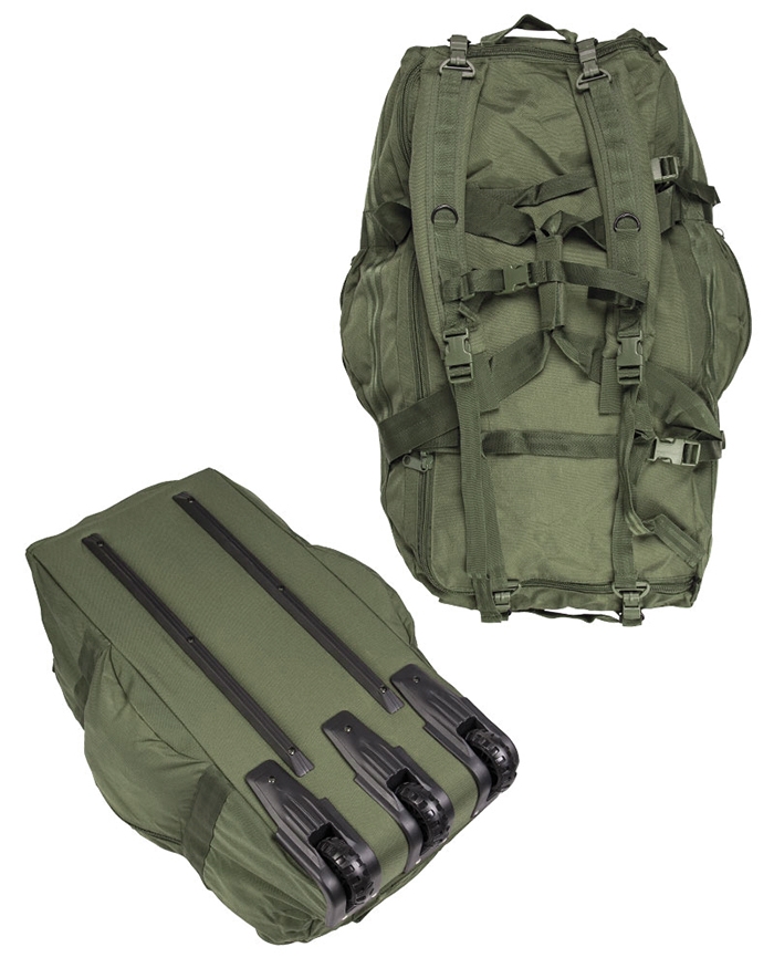 Kampftrageseesack mit Rollen Oliv